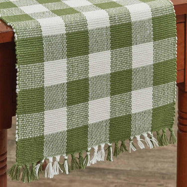 Wicklow Check Sage Table Runner - 13x36 Park Designs - The Fox Decor